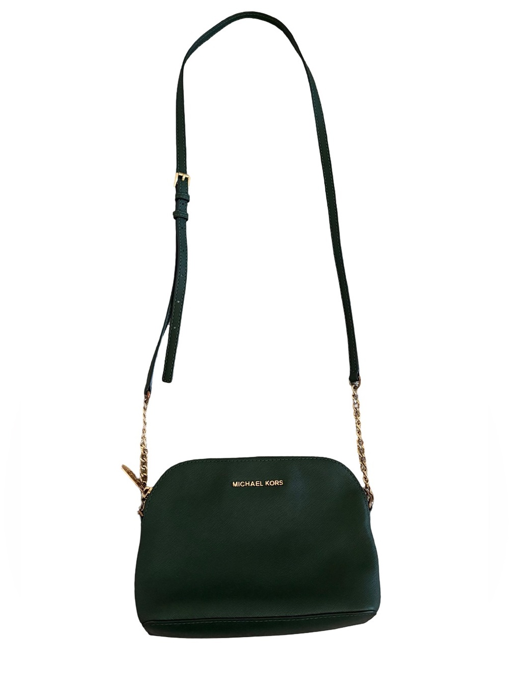 Michael Kors Black and Gold Crossbody Camera Bag